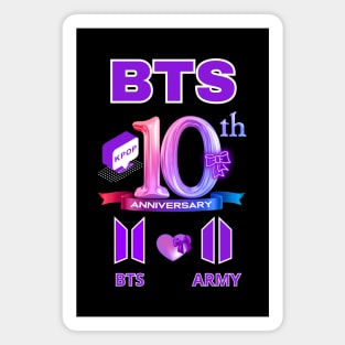 BTS Anniversary 10th Magnet